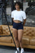 Athletic crop tee