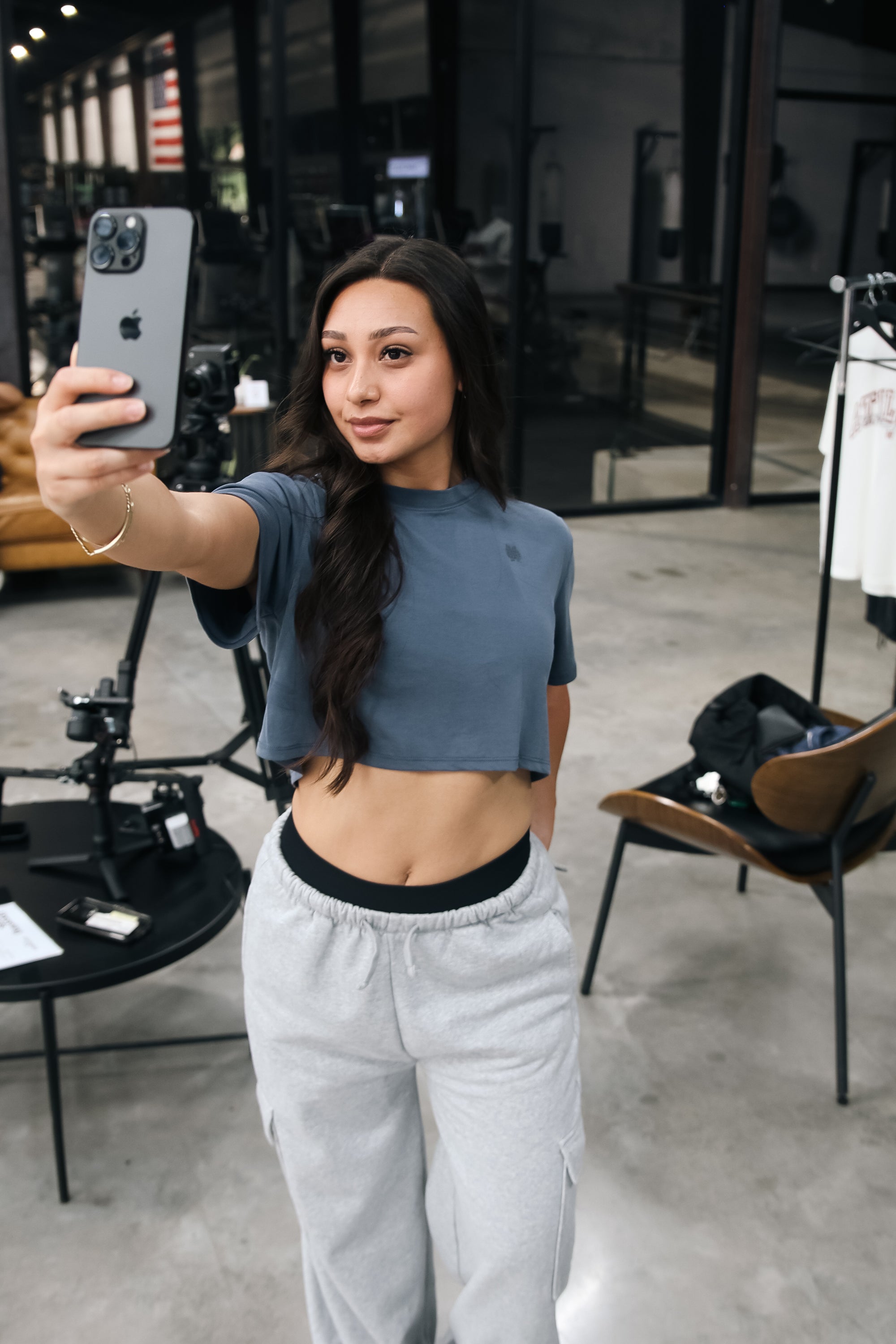 Athletic crop tee