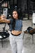 Athletic crop tee