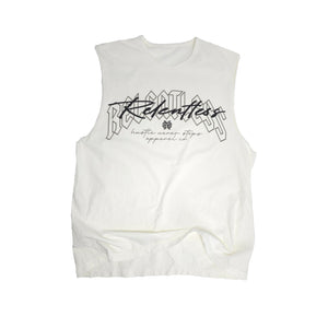 Relentless Oversized Cut off Tee